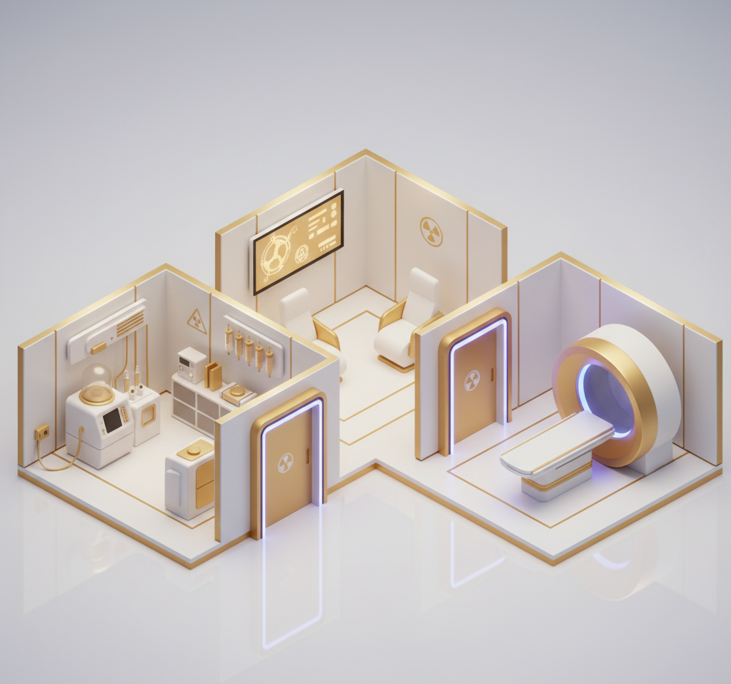 PET Scan Suite with Radiation Shielding